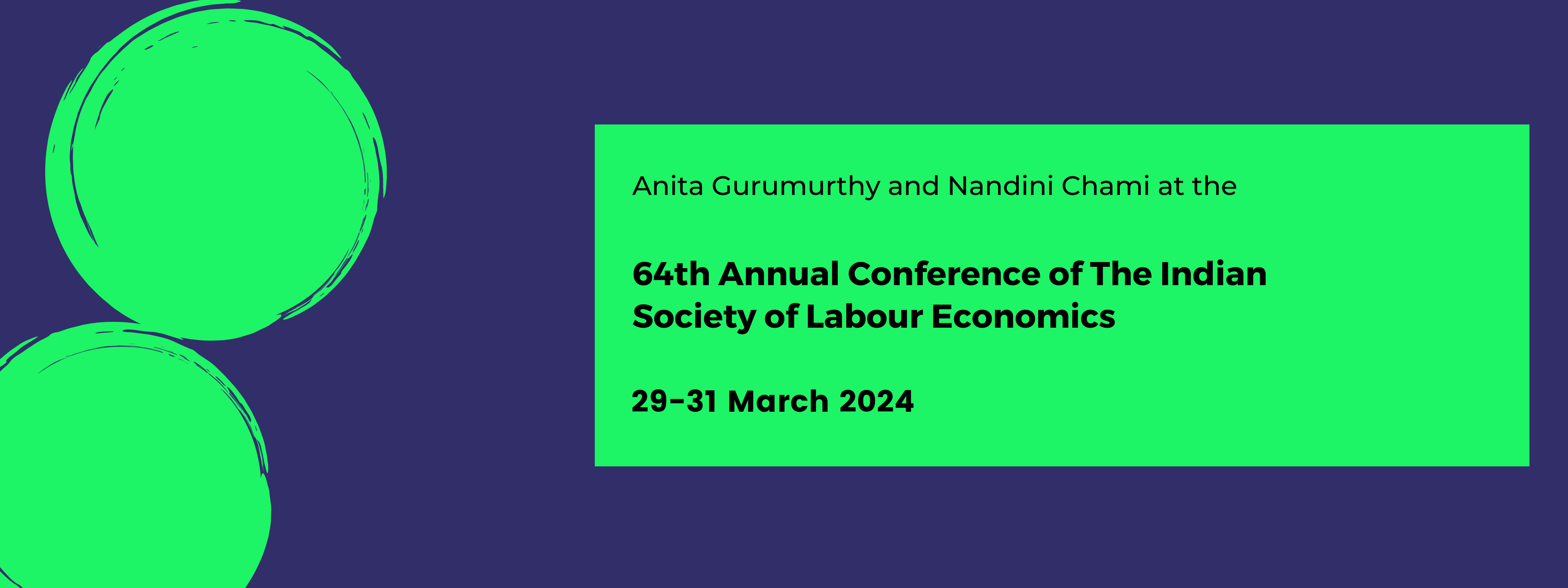 64th Annual Conference of The Indian Society of Labour Economics