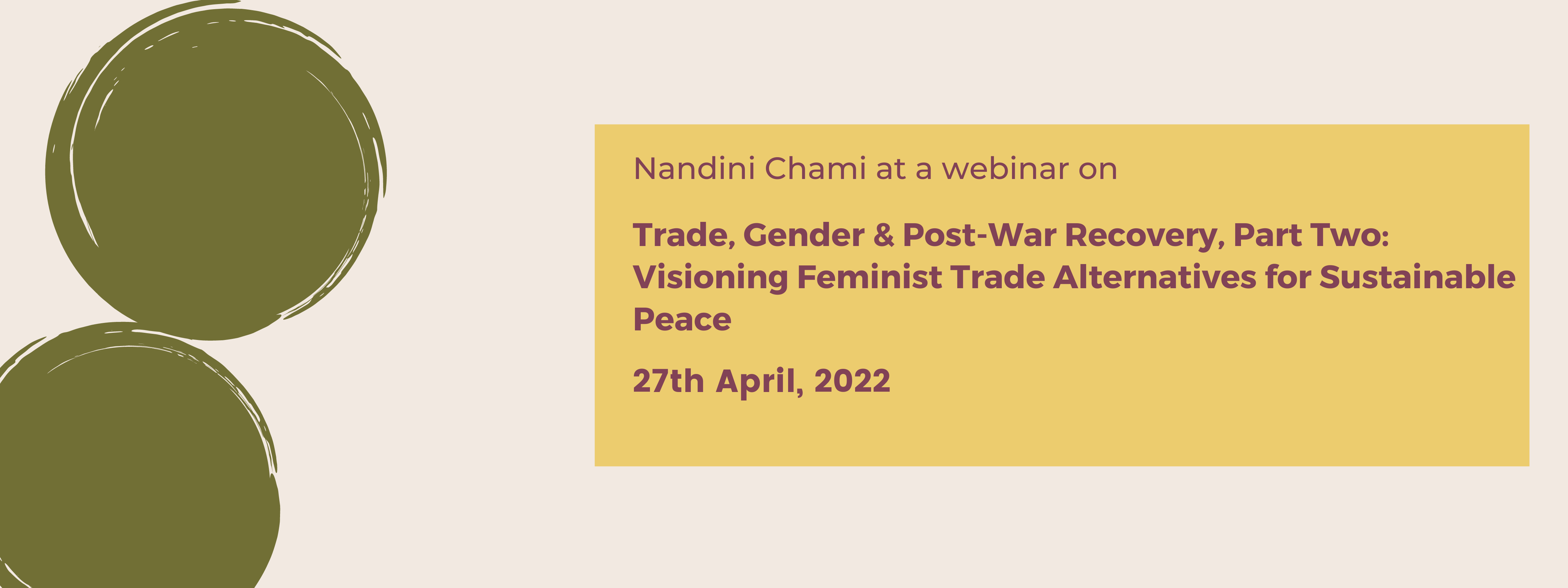 Trade, Gender & Post-War Recovery, Part Two: Visioning Feminist Trade Alternatives for Sustainable Peace