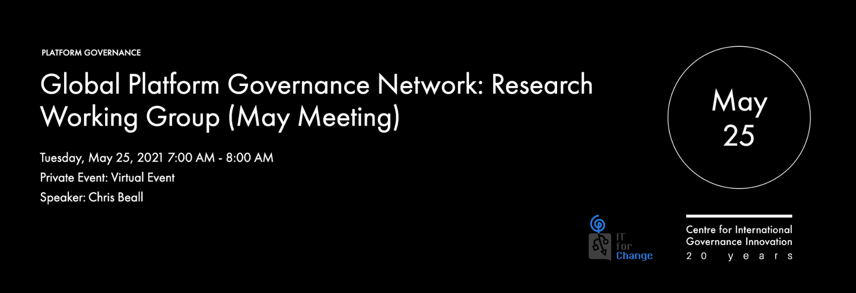Global Platform Governance Network: Research Working Group (May Meeting)