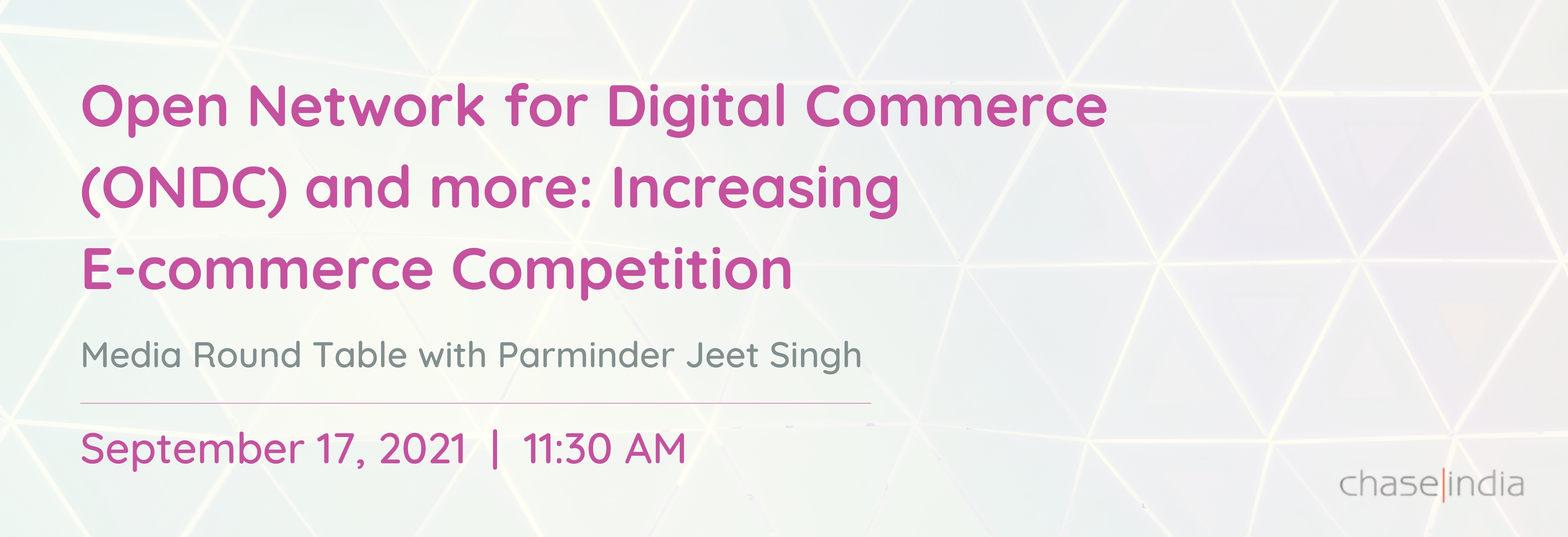 Open Network for Digital Commerce (ONDC) and more: Increasing E-commerce Competition Banner