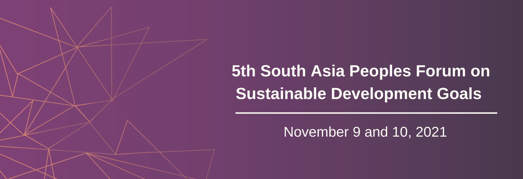 5th South Asia Peoples Forum on Sustainable Development Goals 