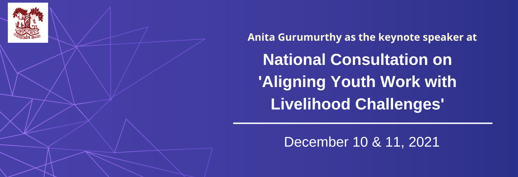 national consultation on 'Aligning youth work with livelihood challenges'