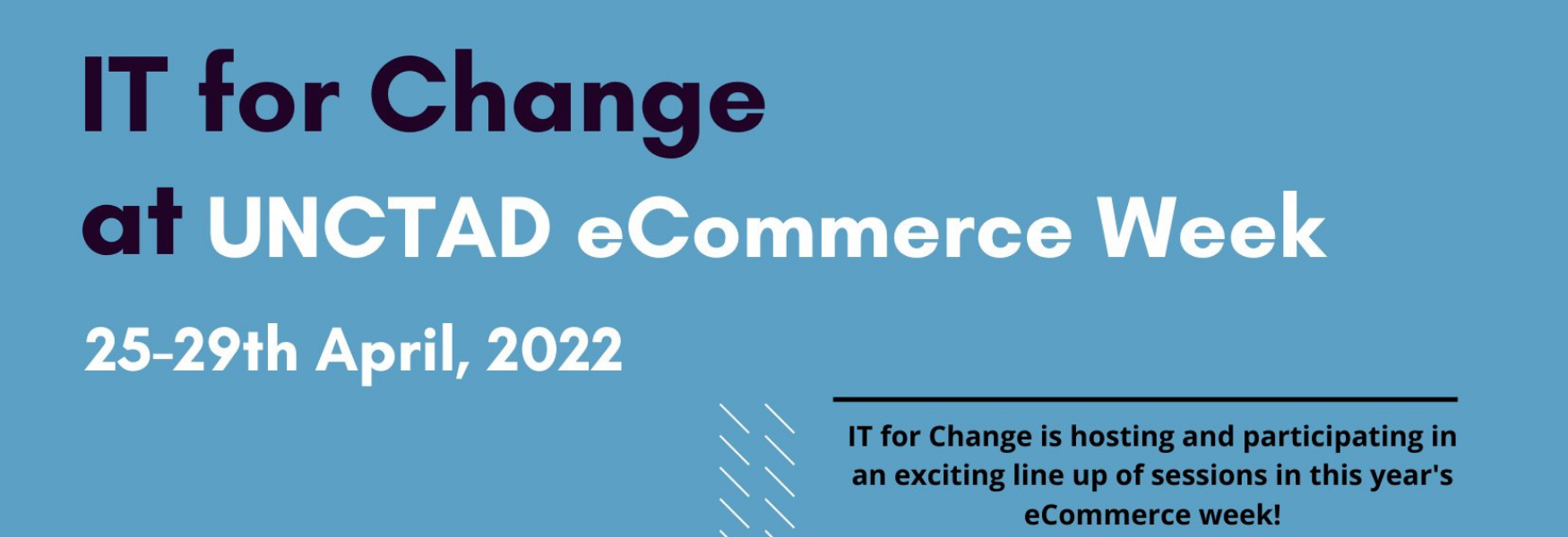 IT for Change at UNCTAD eCommerce Week