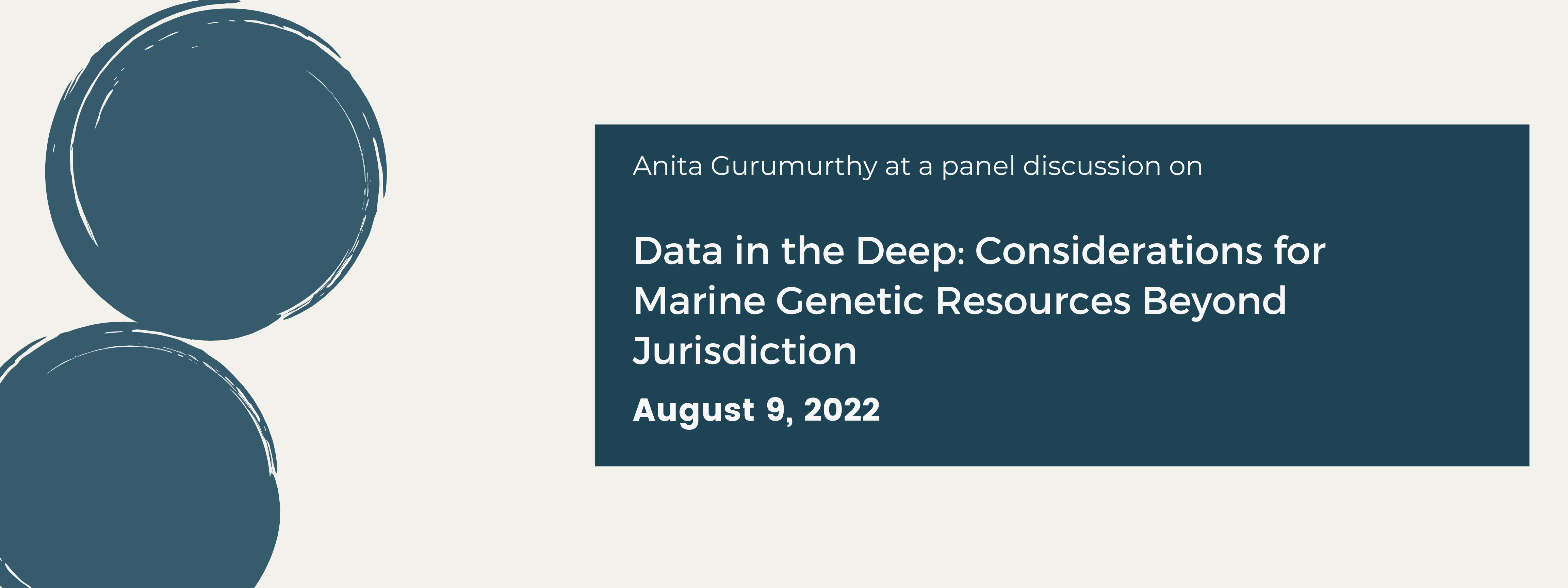 Data in the Deep: Considerations for Marine Genetic Resources Beyond Jurisdiction