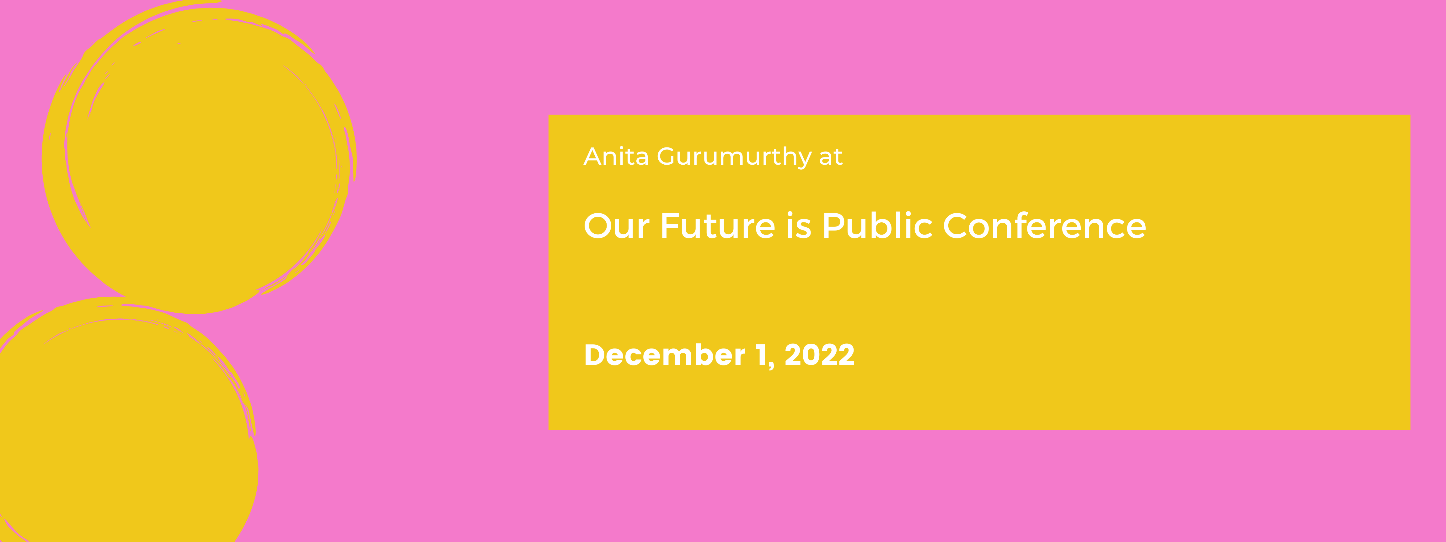 Our Future is Public