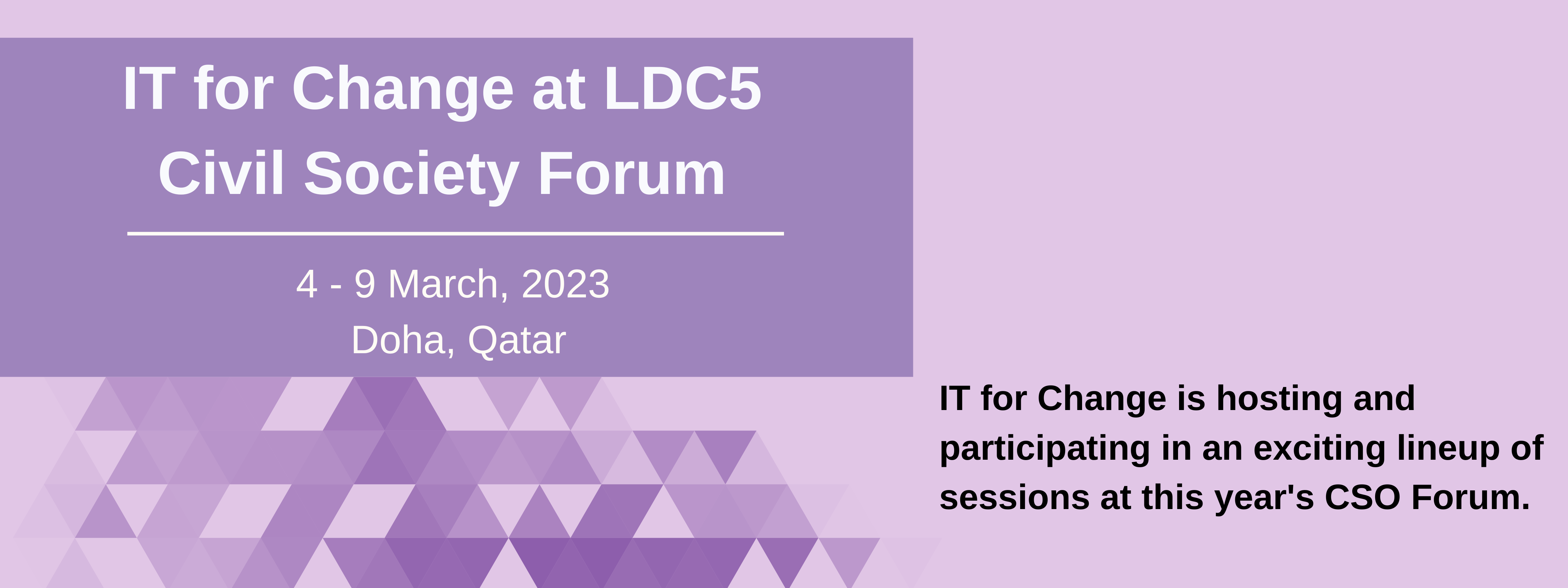 IT for Change at LDC5 Civil Society Forum