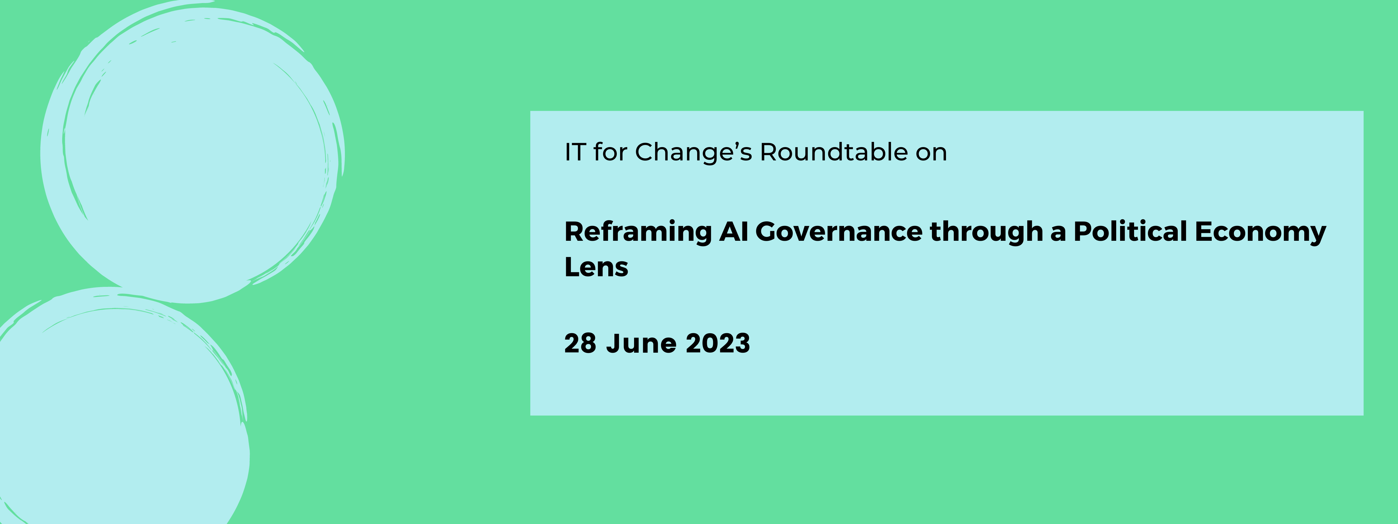 Roundtable on Reframing AI Governance through a Political Economy Lens