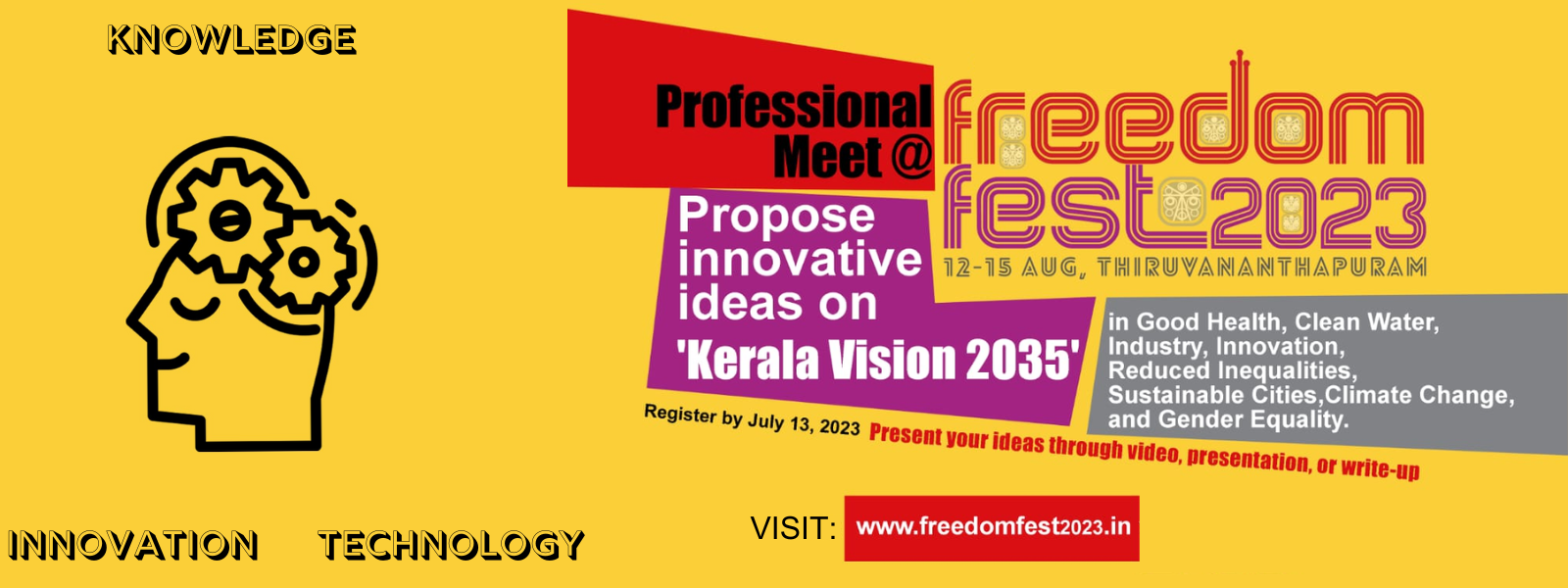 KITE poster for the Freedom festival