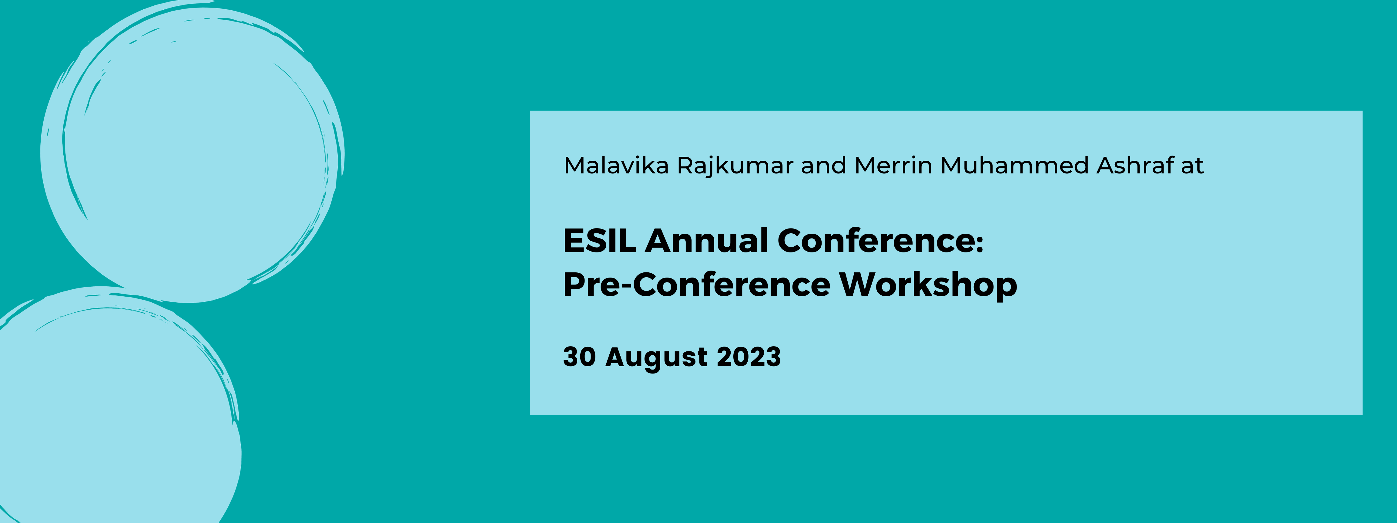 ESIL Annual Conference:  Pre-Conference Workshop 