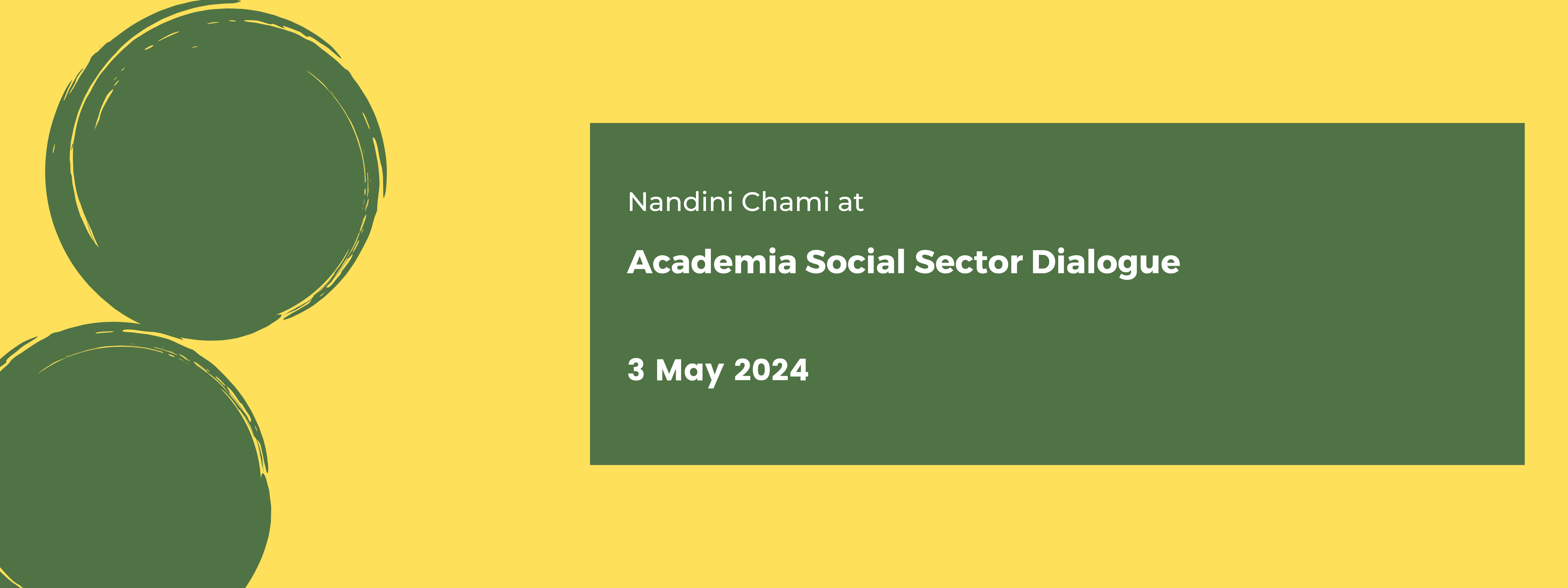 Academia Social Sector Dialogue banner