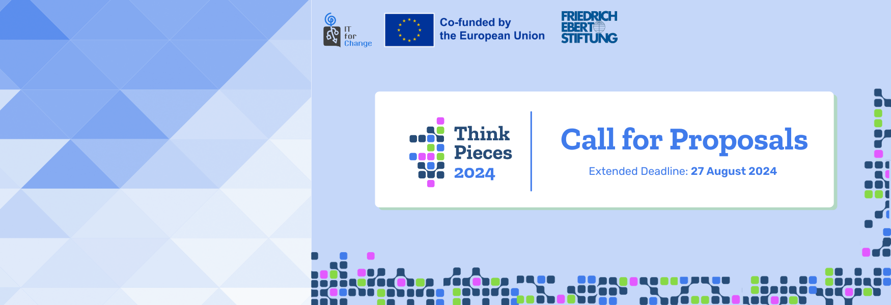 Think Pieces 2024 Call for Proposals Deadlien Extended to 27 August 2024