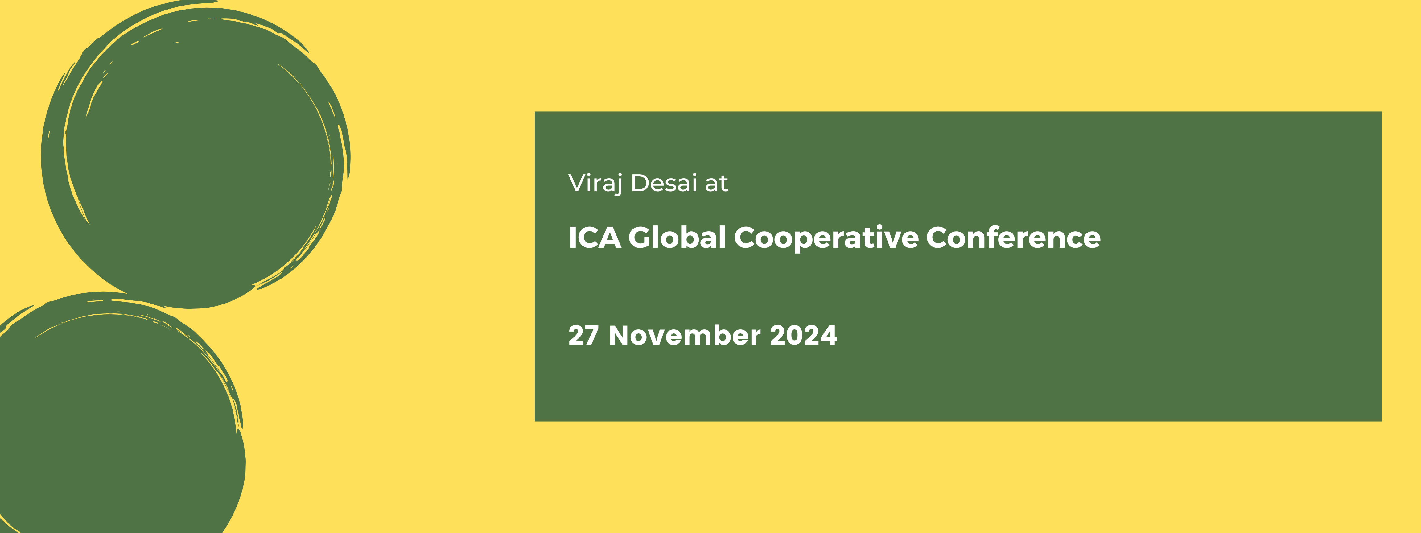 Viraj Desai at ICA Global Cooperative Conference 2024