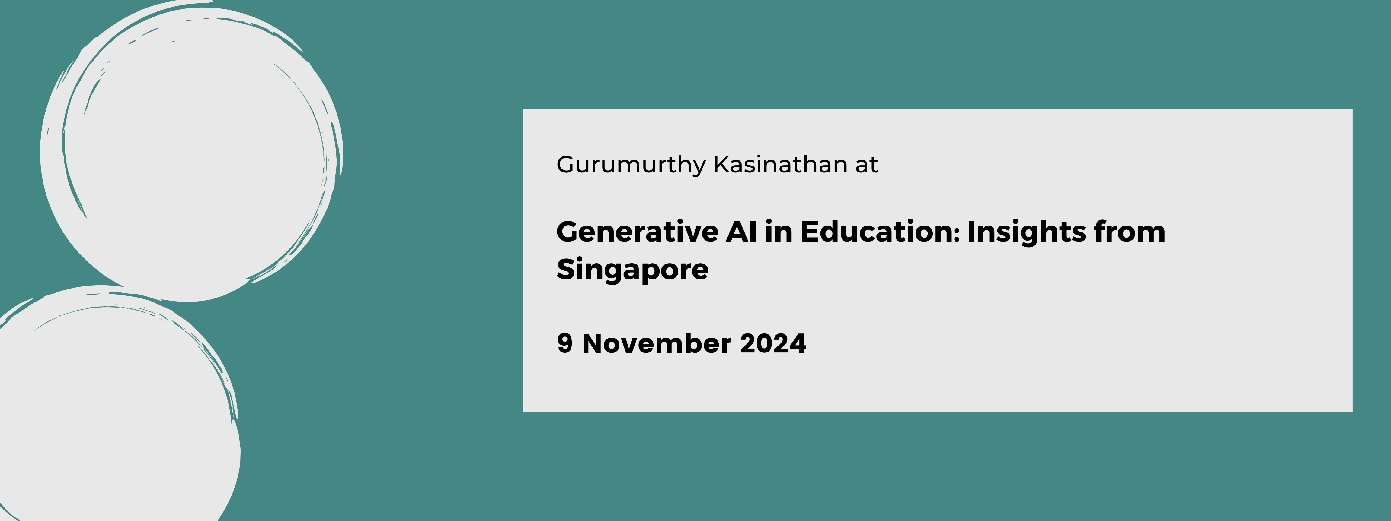 Generative AI in Education: Insights from Singapore banner