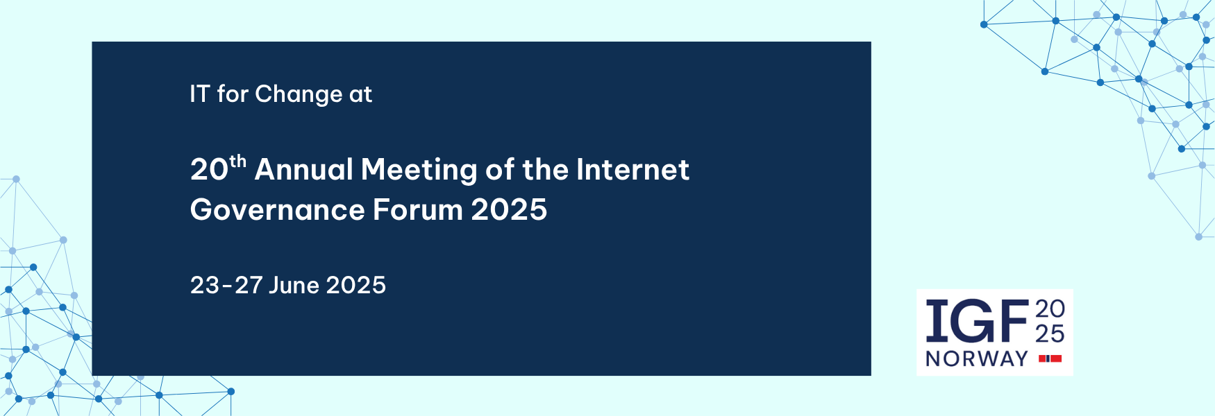IGF 2025 cover 23-27 June, Norway