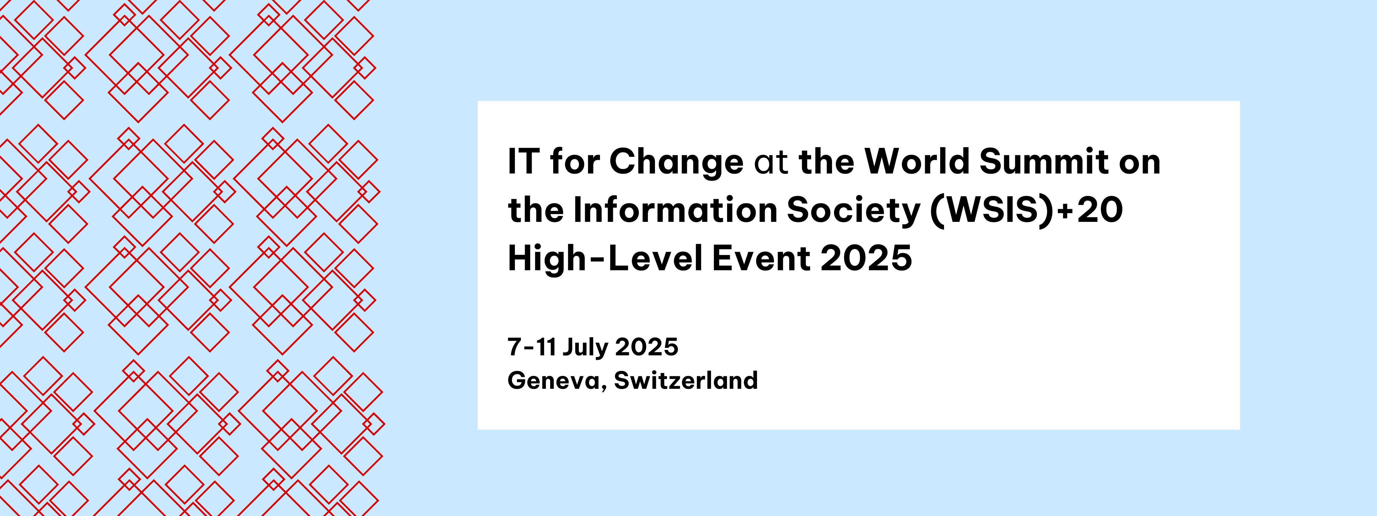 World Summit on the Information Society (WSIS)+20 High-Level Event 2025 ...