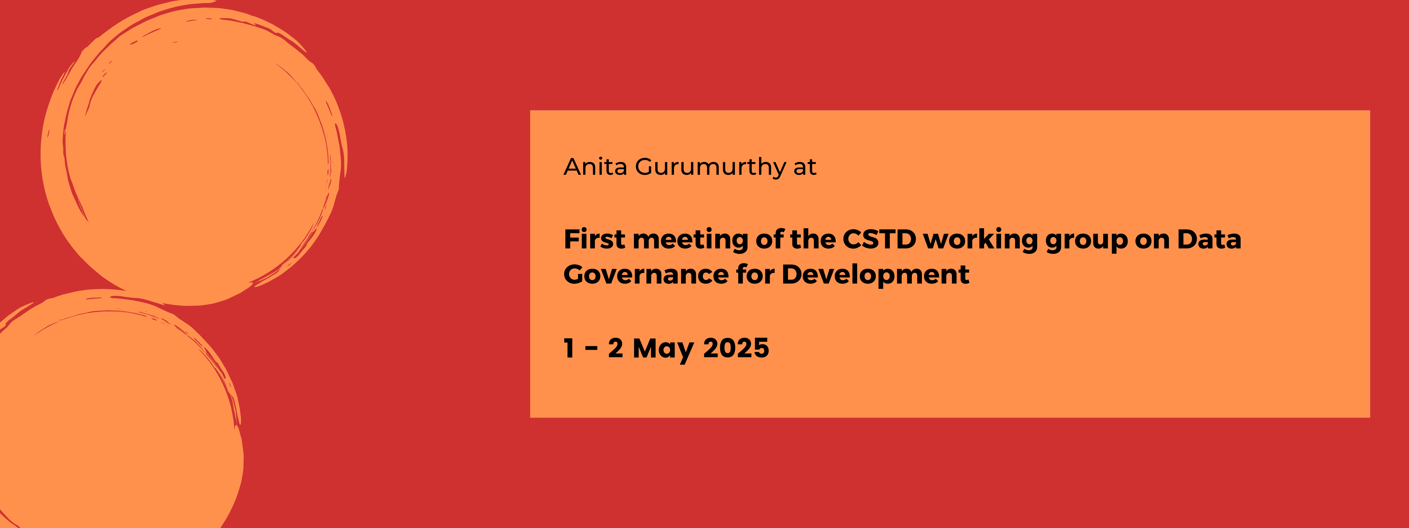 First meeting of the UN CSTD multi-stakeholder working group on data governance