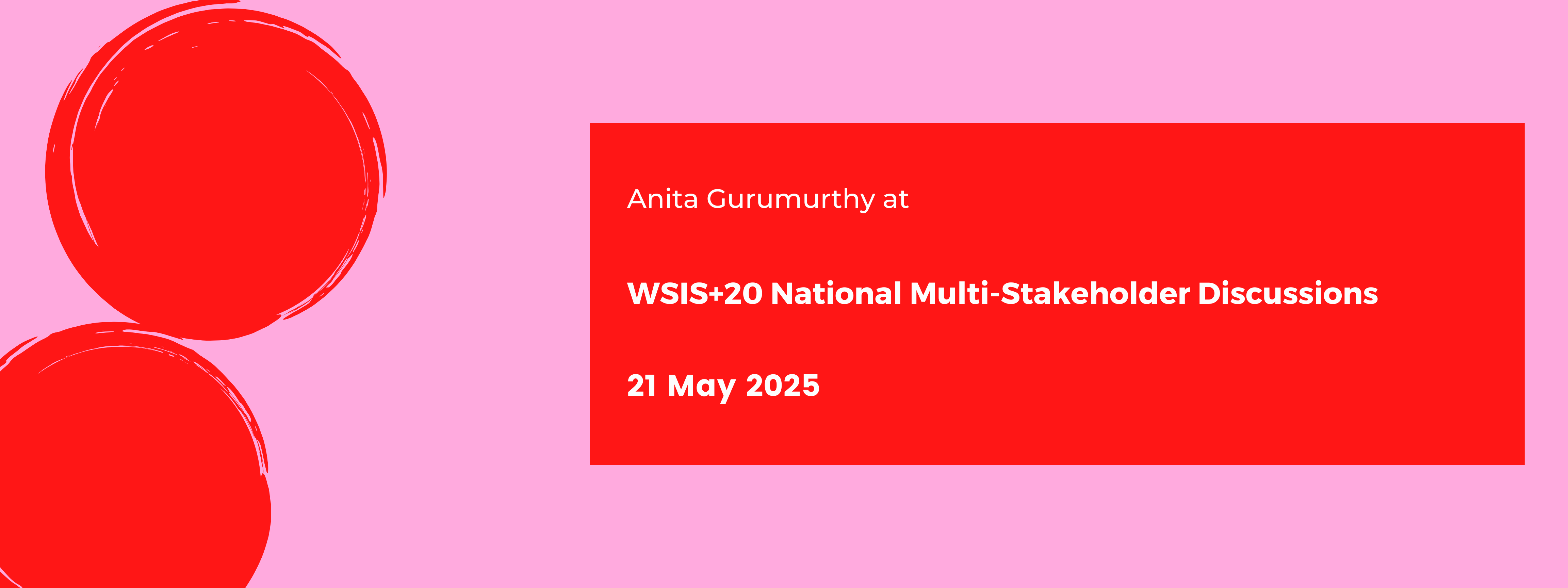 WSIS+20 National Multi-Stakeholder Discussions