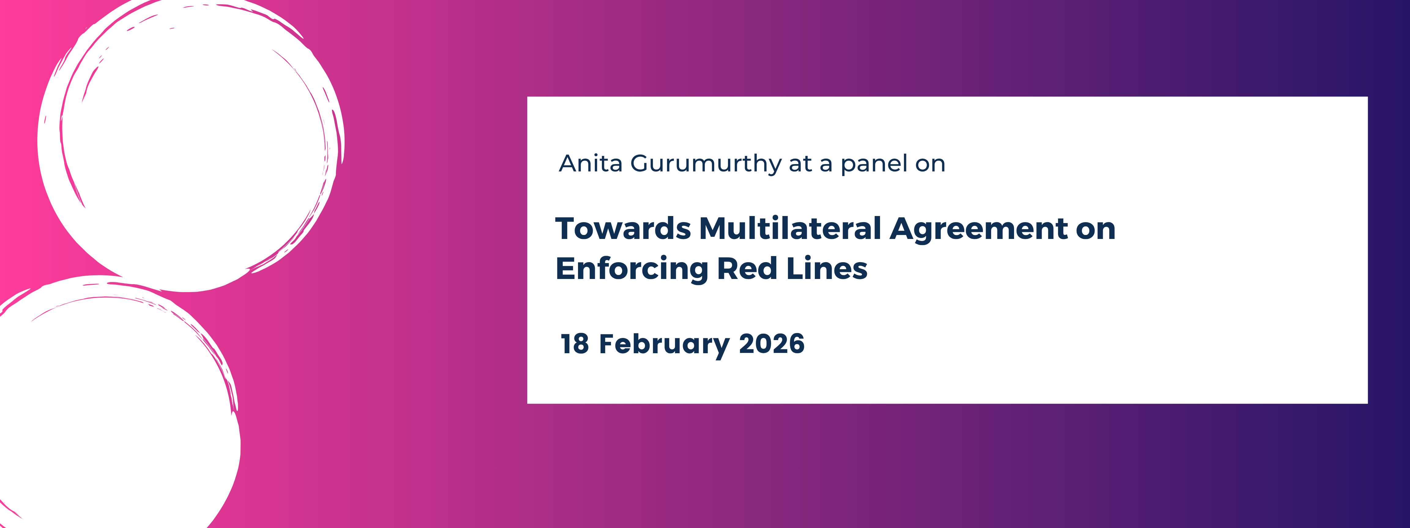 IN Towards a Multilateral Agreement on Enforcing Red Lines 
