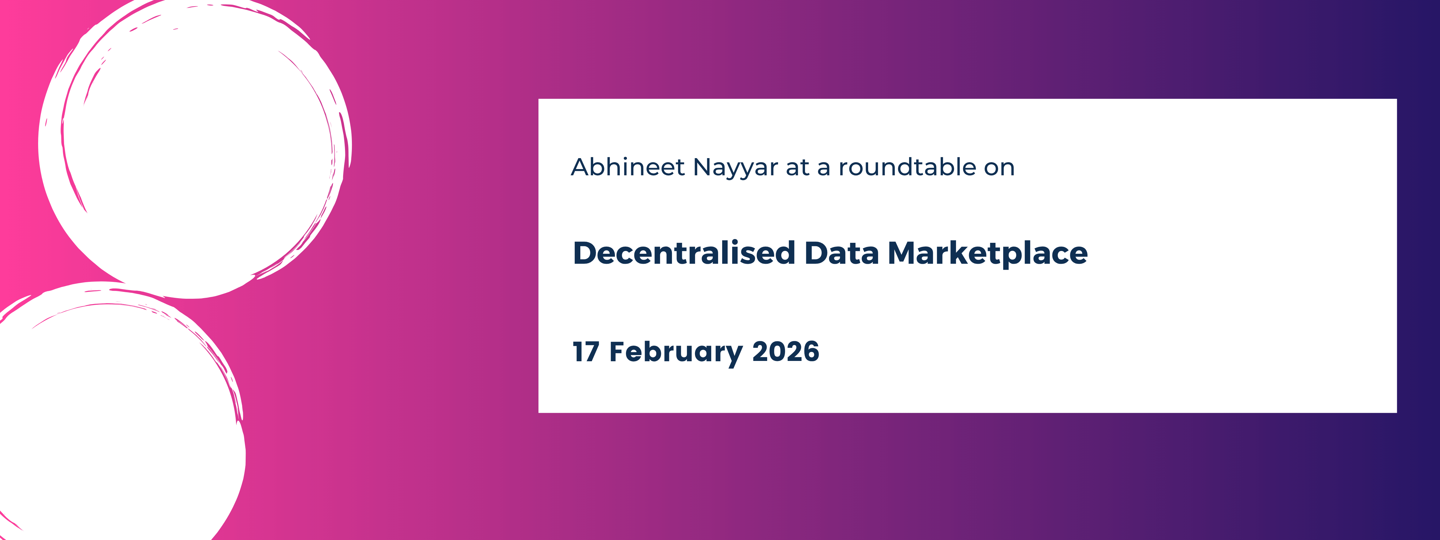 Decentralised Data Marketplace