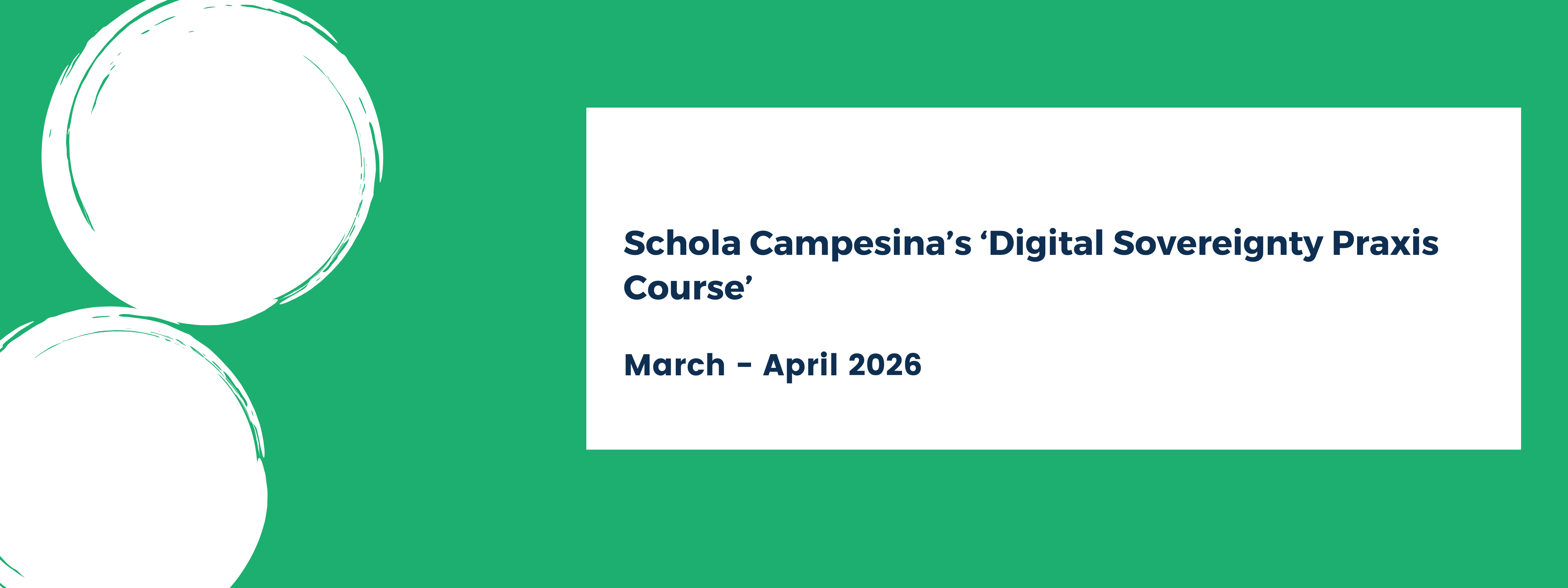 Schola Campesina's Digital Sovereignty Praxis Course