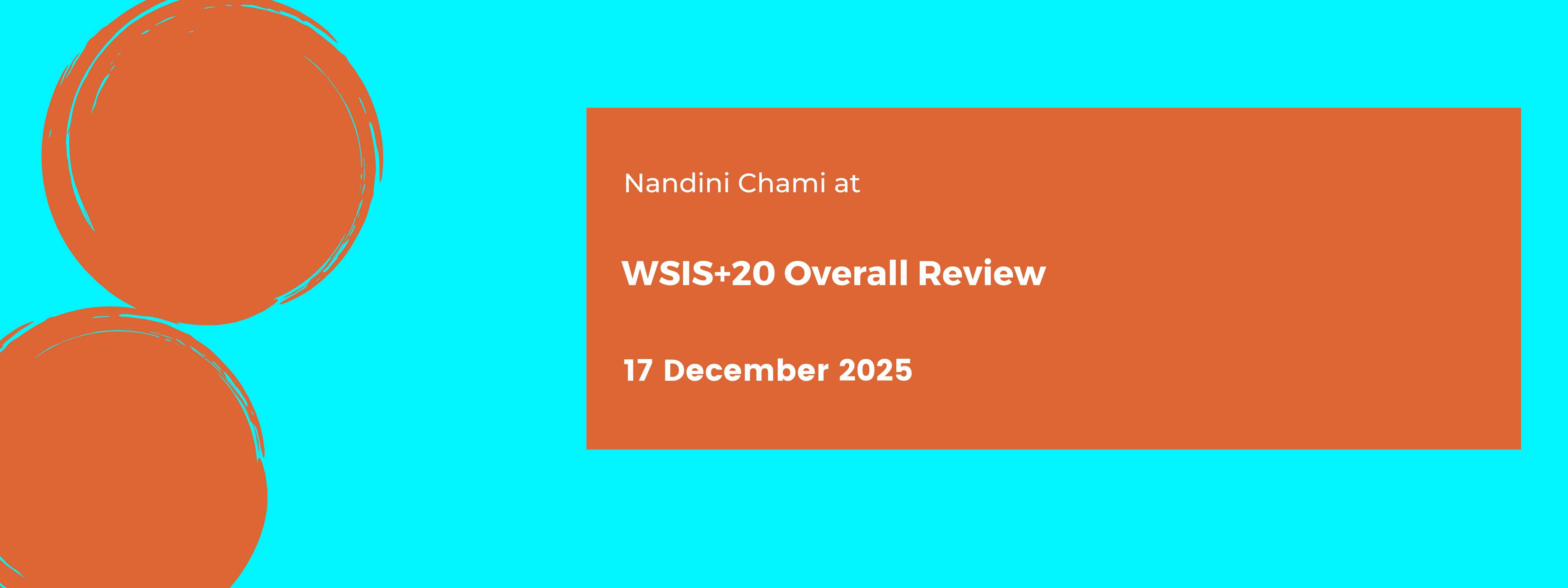 NAndini Chami at UNGA WSIS+20 Overall Review 17 December