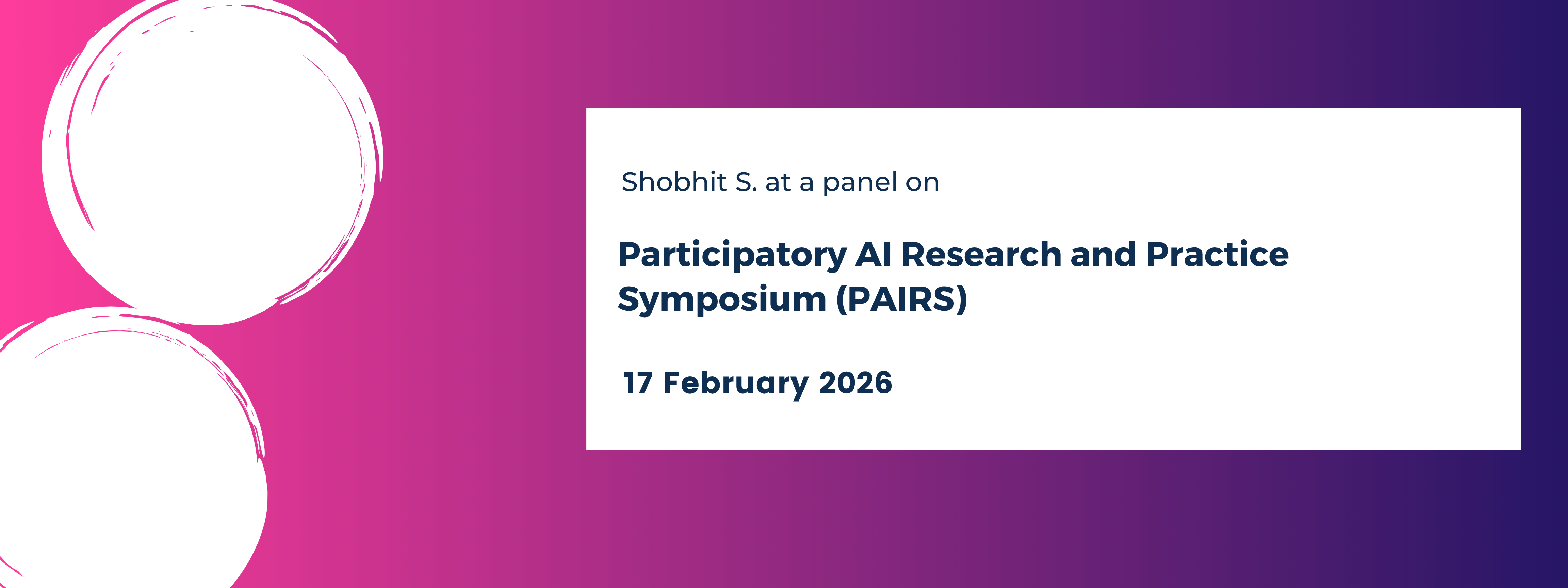 Participatory AI Research and Practice Symposium (PAIRS)