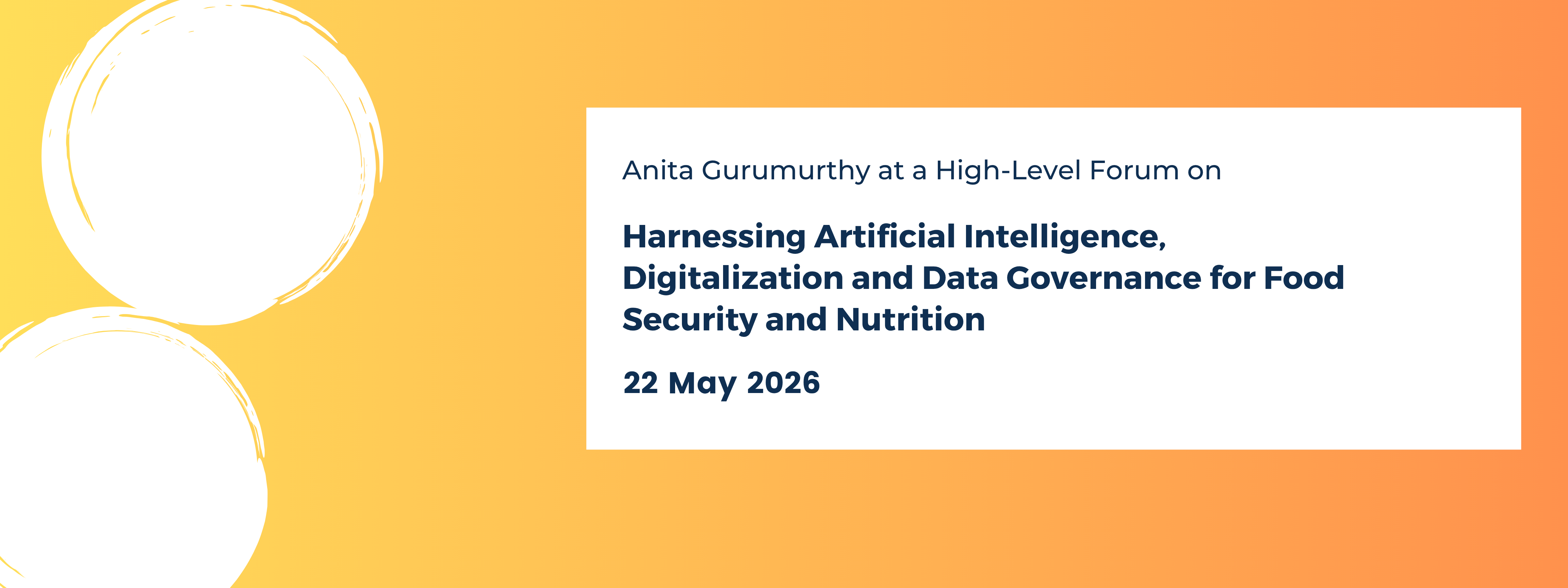 Harnessing Artificial Intelligence, Digitalization and Data Governance for Food Security and Nutrition