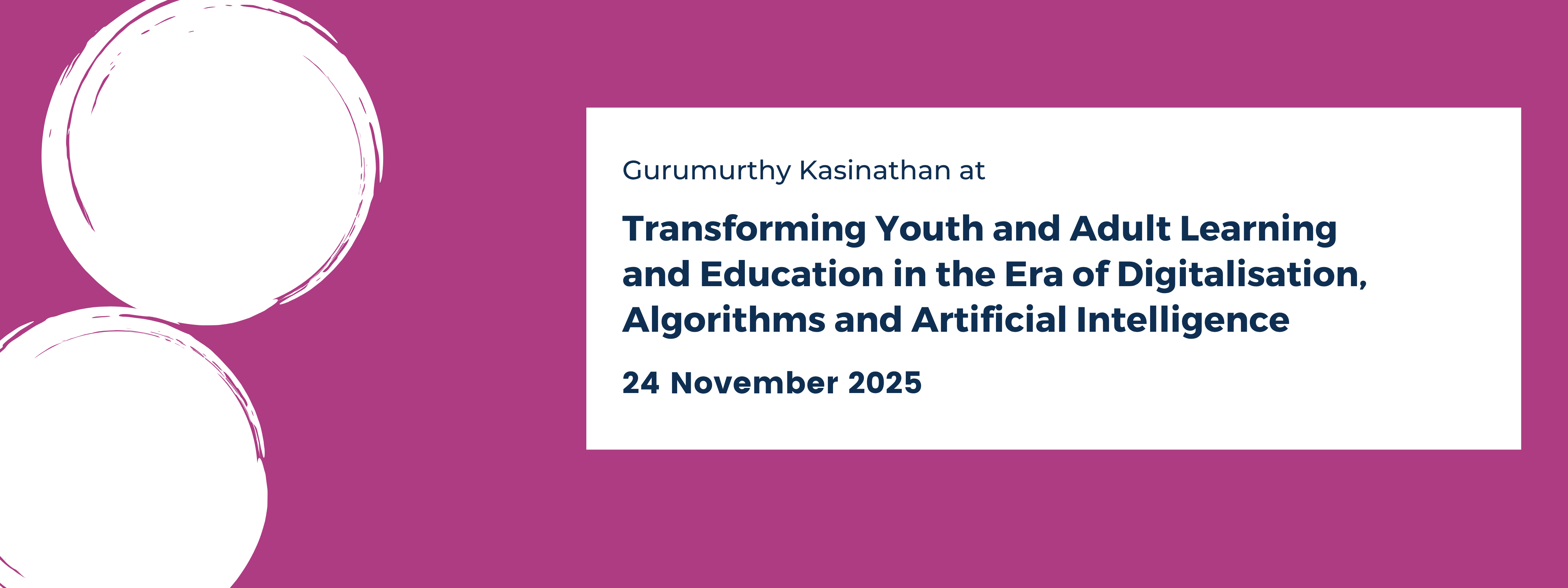 Transforming Youth and Adult Learning and Education in the Era of Digitalisation, Algorithms and Artificial Intelligence