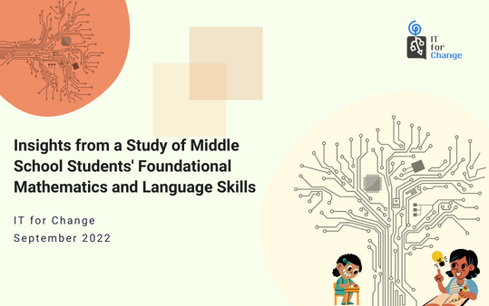 Insights from a Study of Middle School Students' Foundational Mathematics and Language Skills
