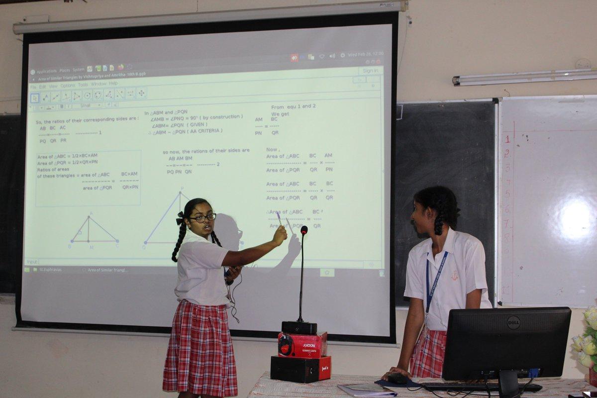 Theorem on areas of triangles at Euphrasis School